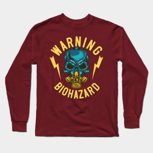 WARNING BIOHAZARD CORONAVIRUS COVID-19  T-SHIRT DESIGN Long Sleeve T-Shirt